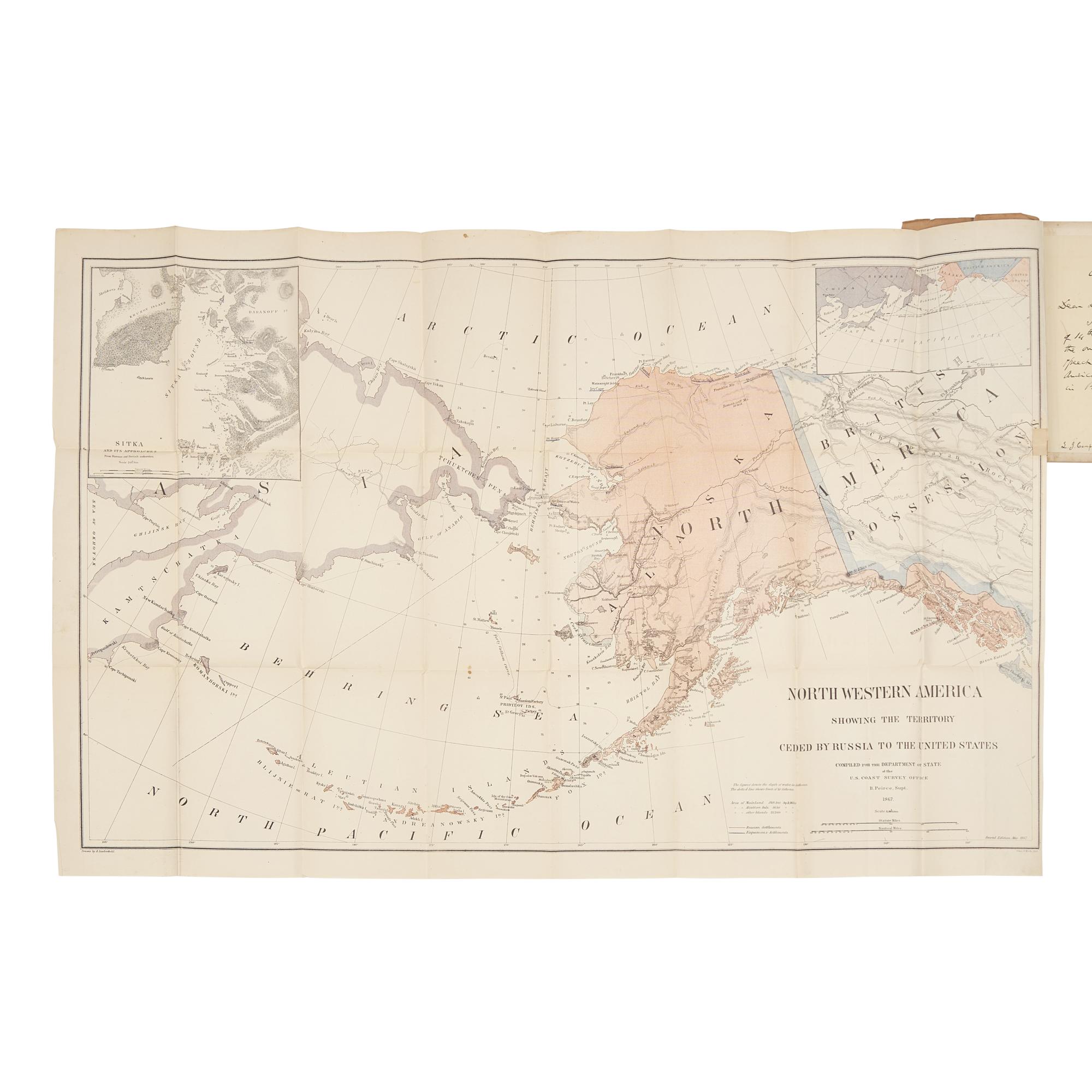 [Alaska] Presentation Copy of Speech of Hon. Charles Sumner, of Massachusetts, on the Cession of Russian America to the United States