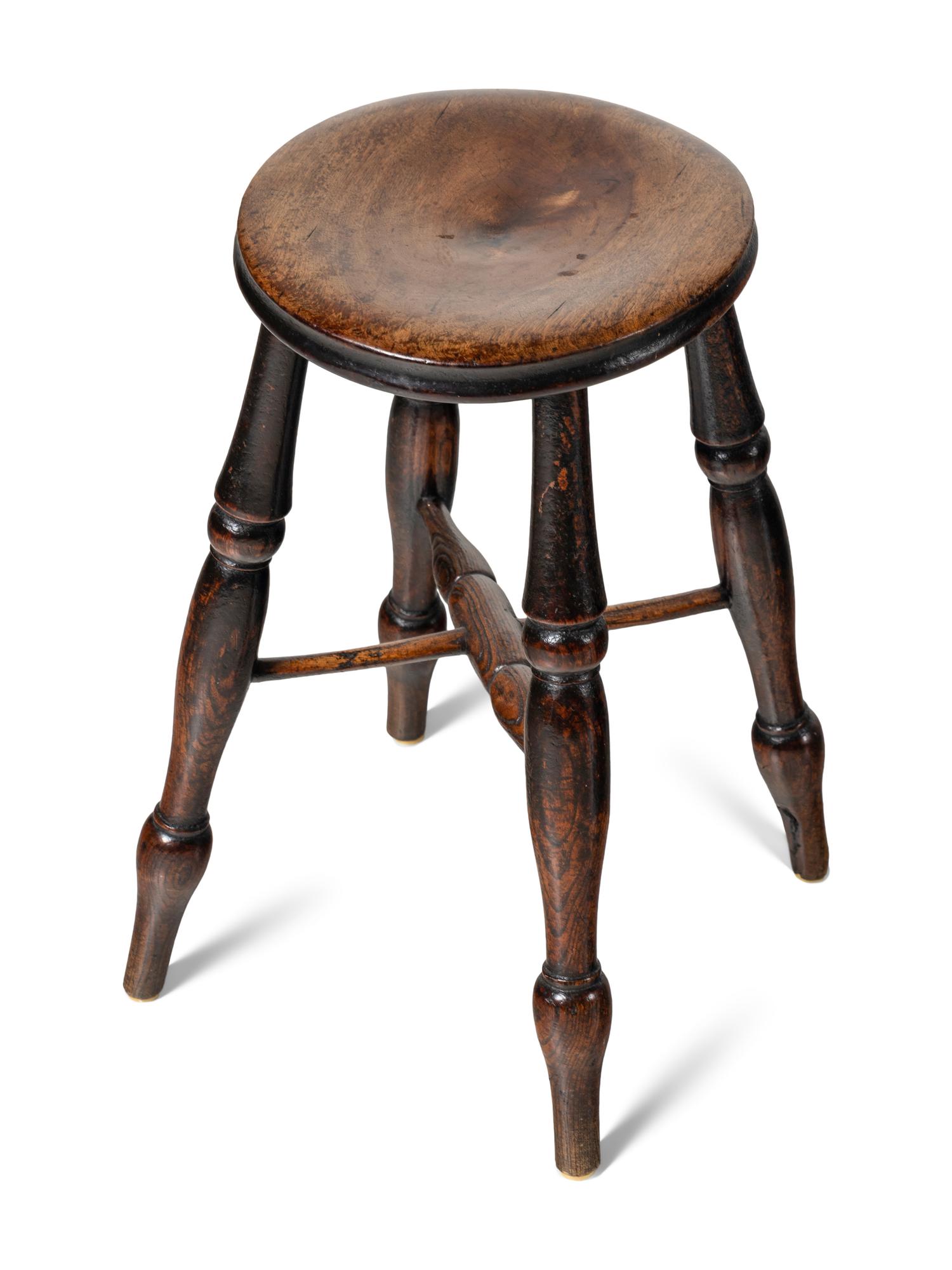 Two English Oak Stools