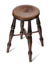 Two English Oak Stools