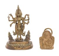 Two Indian Gilt Bronze Figures