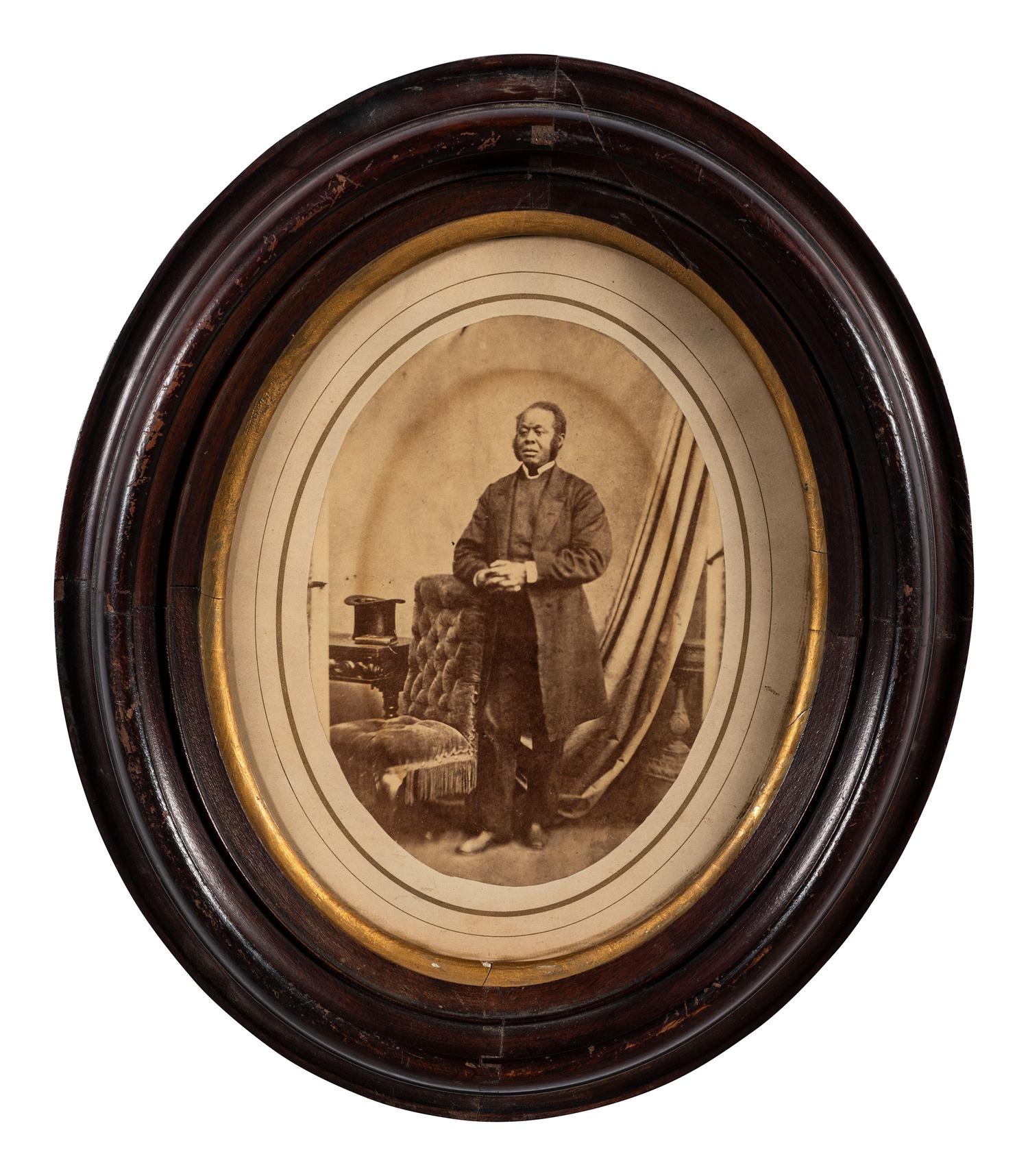 [RELIGION]. Portrait of an unidentified Af. American clergyman, poss. AME Bishop Jabez P. Campbell.