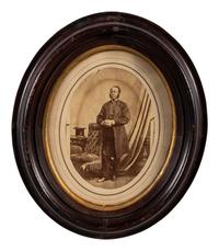 [RELIGION]. Portrait of an unidentified Af. American clergyman, poss. AME Bishop Jabez P. Campbell.