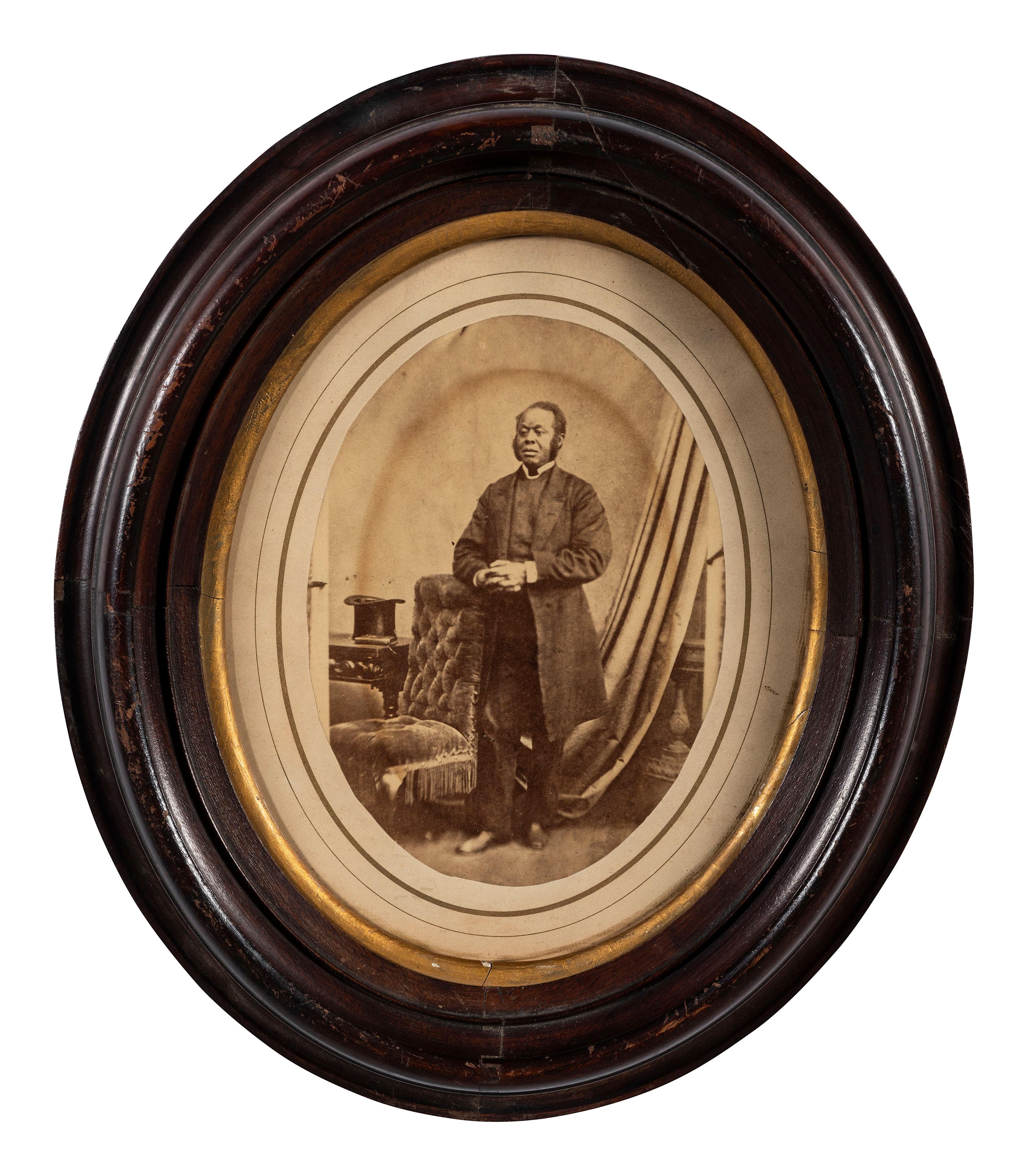 [RELIGION]. Portrait of an unidentified Af. American clergyman, poss. AME Bishop Jabez P. Campbell.