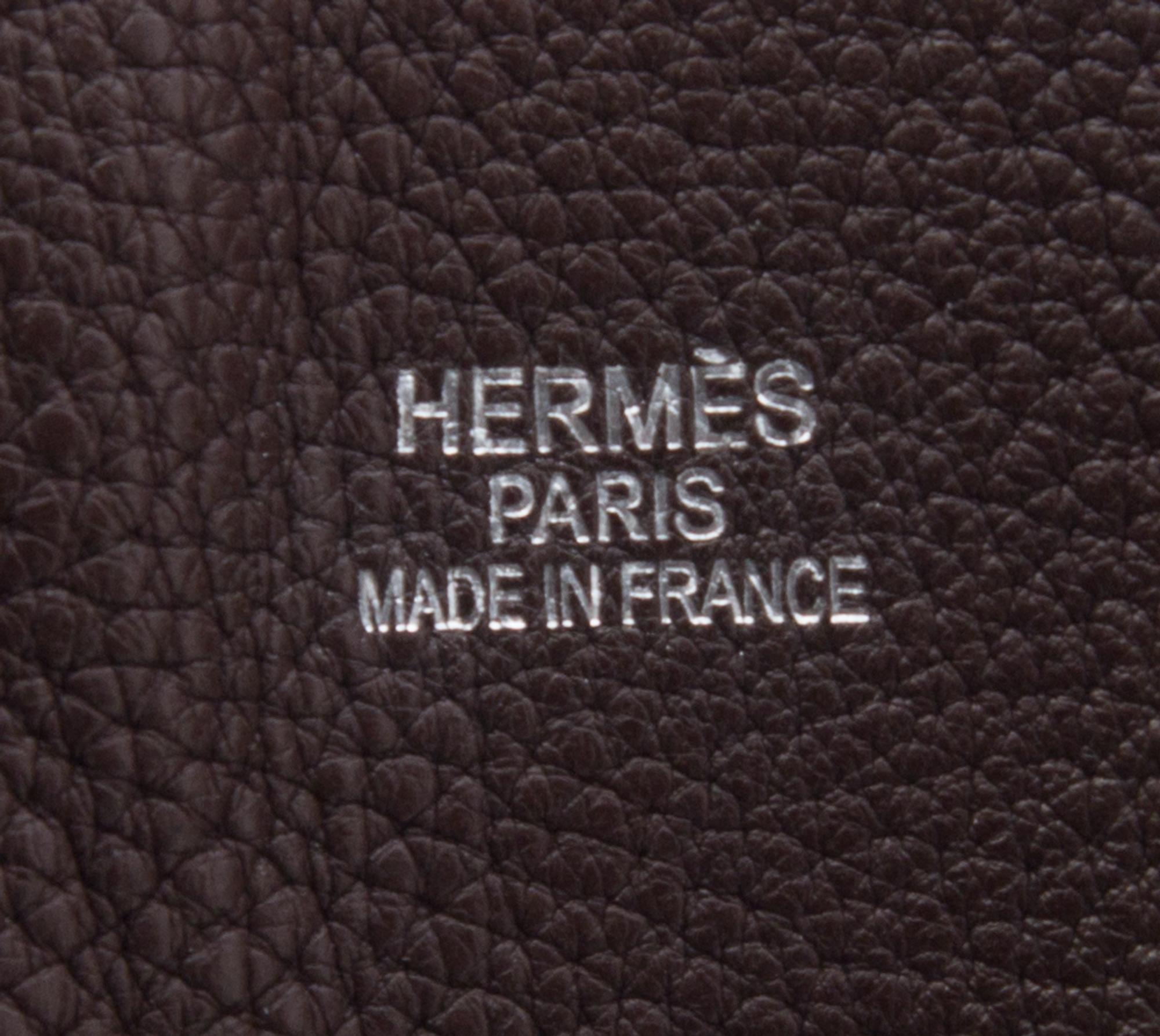 An Hermes Chocolat Bolide Web 45cm Handbag,