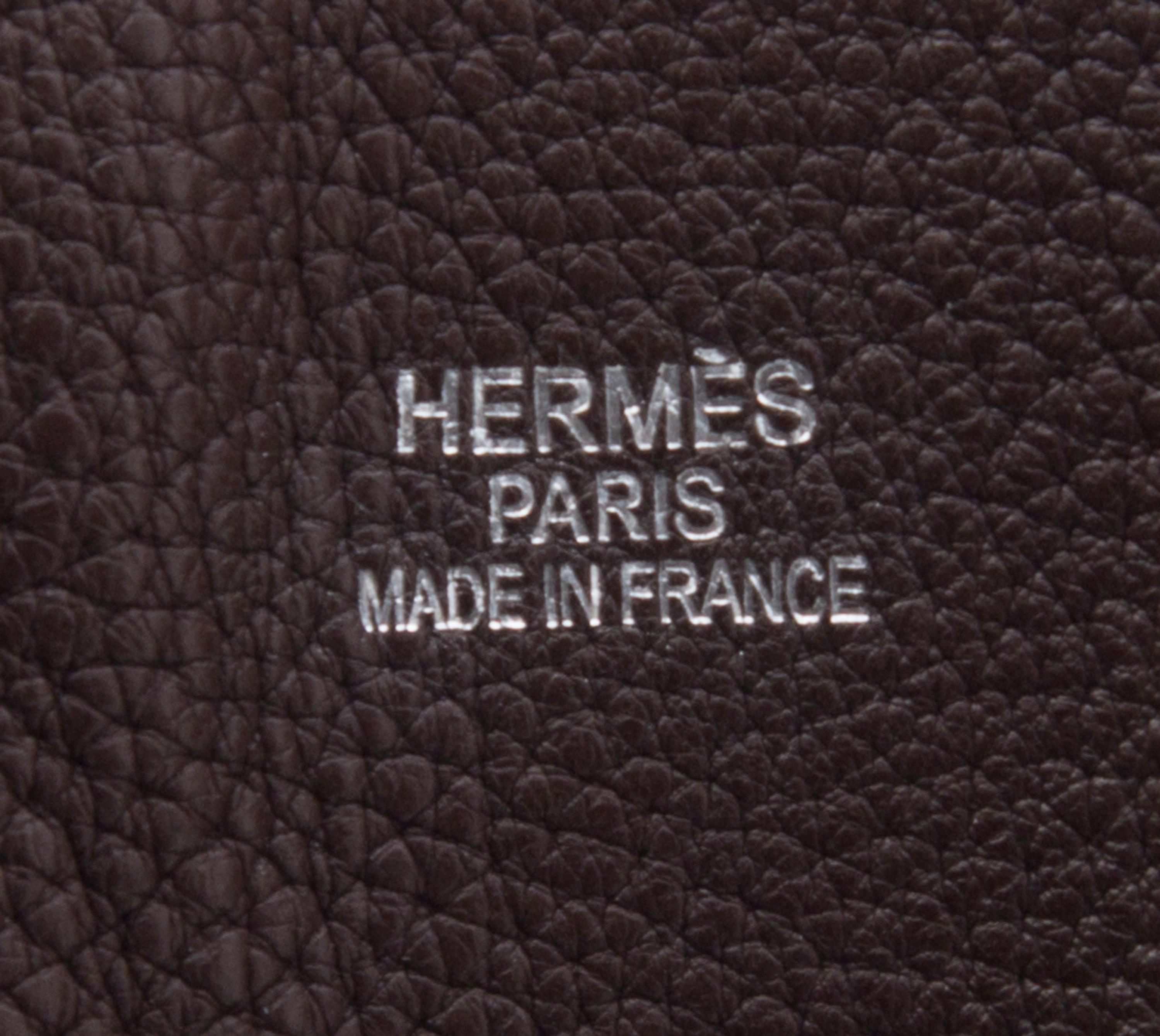An Hermes Chocolat Bolide Web 45cm Handbag,