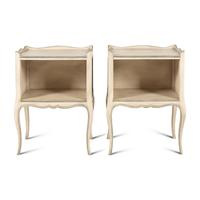 A Pair of Painted Bedside Tables