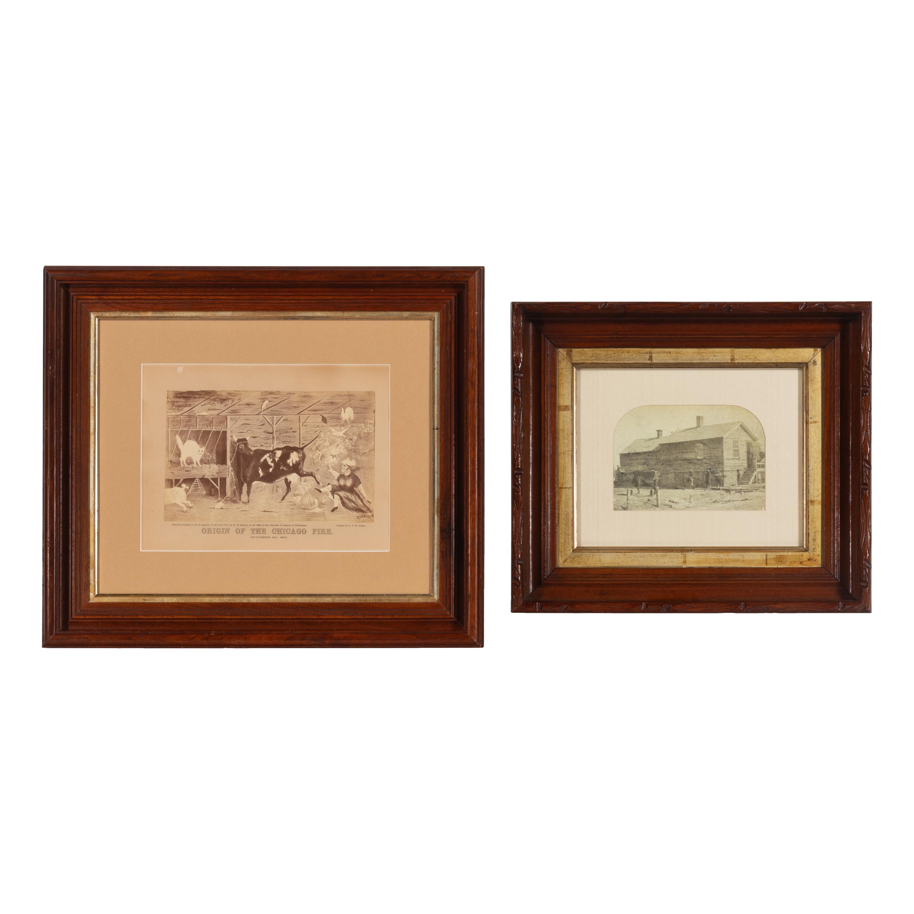 [Chicago Fire]. Crosby, L.V.H., artist. Origin of the Chicago Fire. October 9th, 1871. Washington: H.M. Kinsley, 1871.