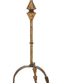 A Gilt Iron Floor Lamp