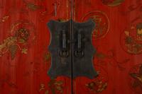 A Chinese Red Lacquer and Parcel Gilt Cabinet — 19TH/20TH CENTURY