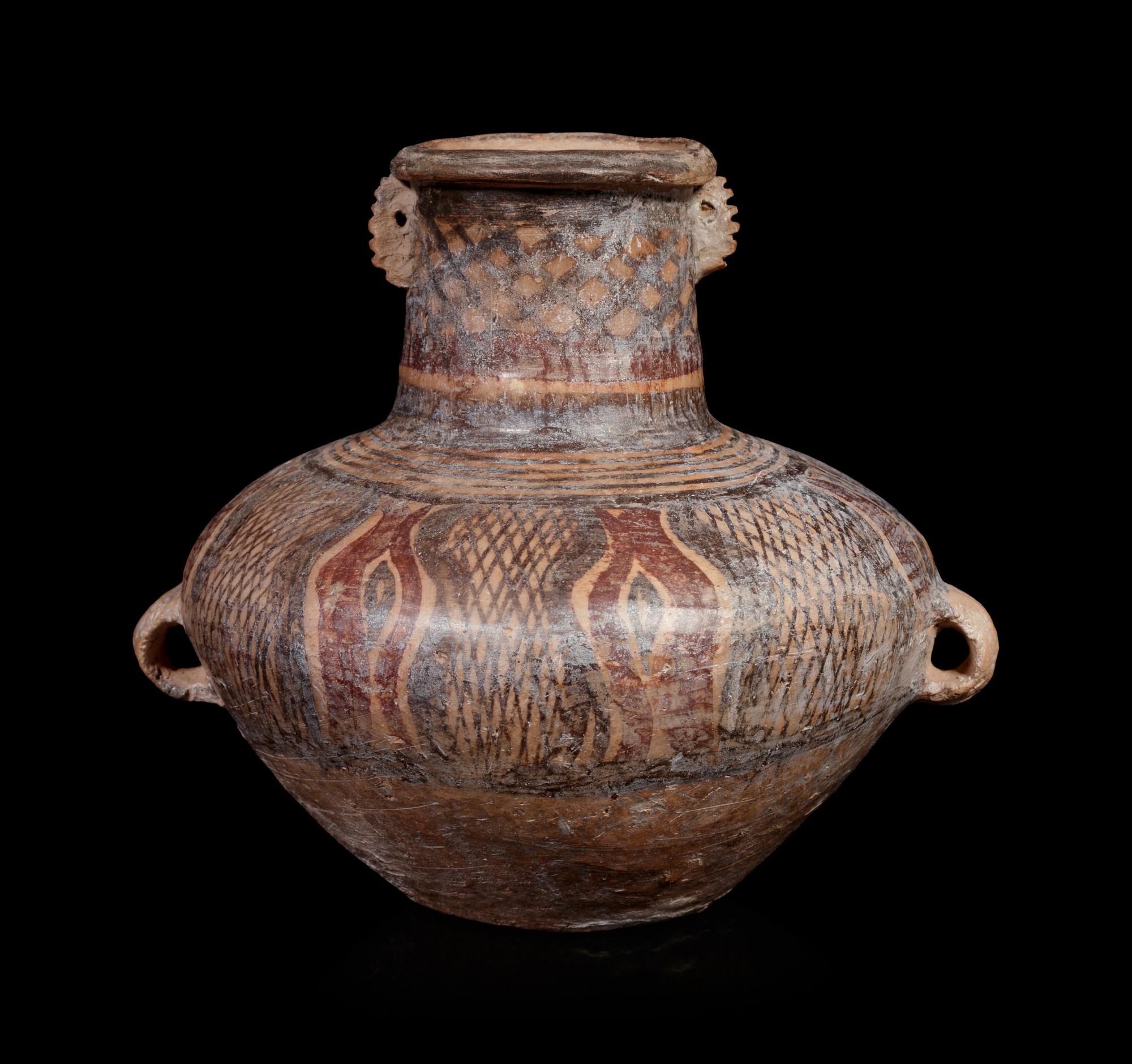 A Chinese Neolithic Style Painted Pottery Jar