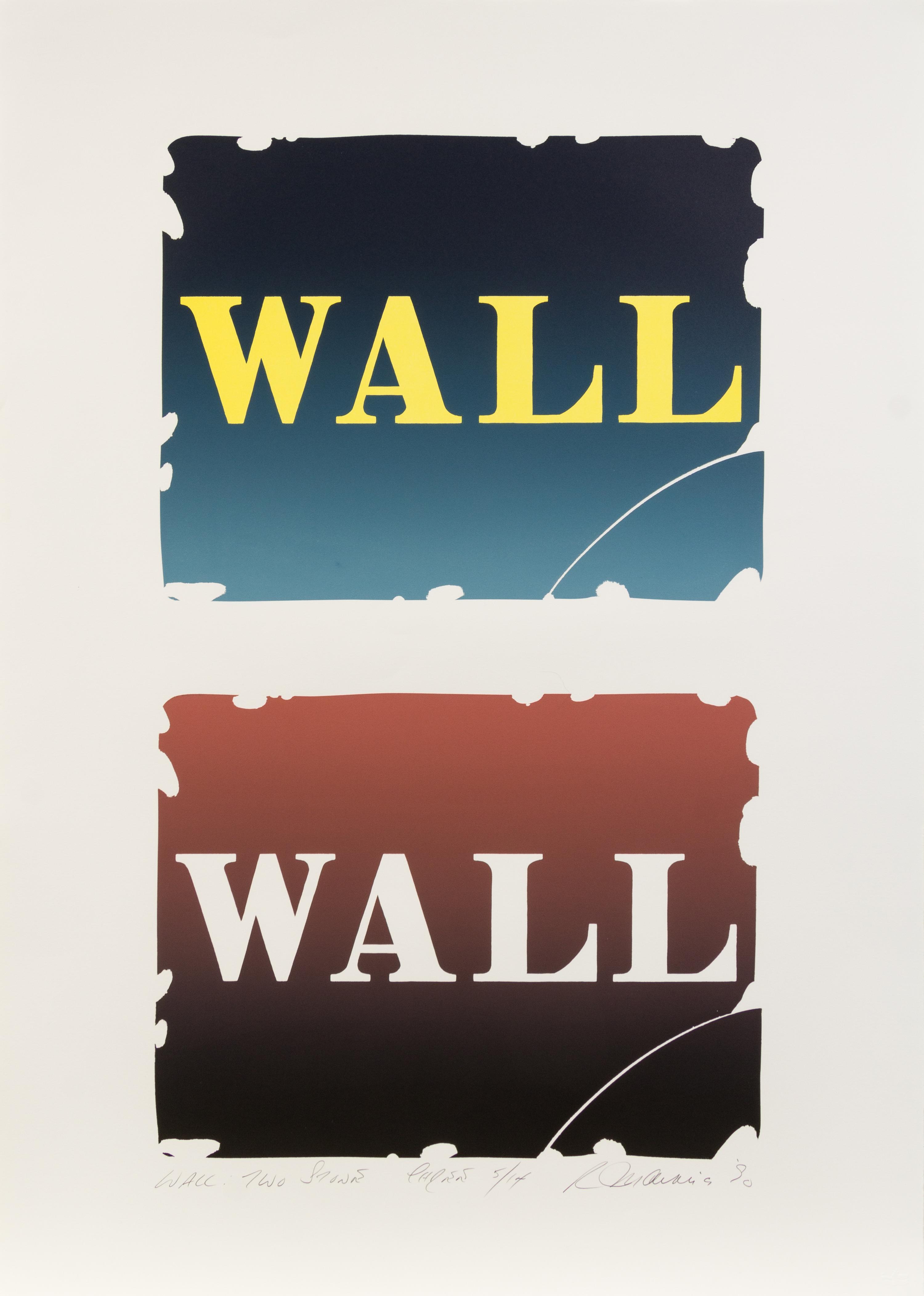 Robert Indiana, (American, b. 1928), Wall: Two Stones - Three, 1990