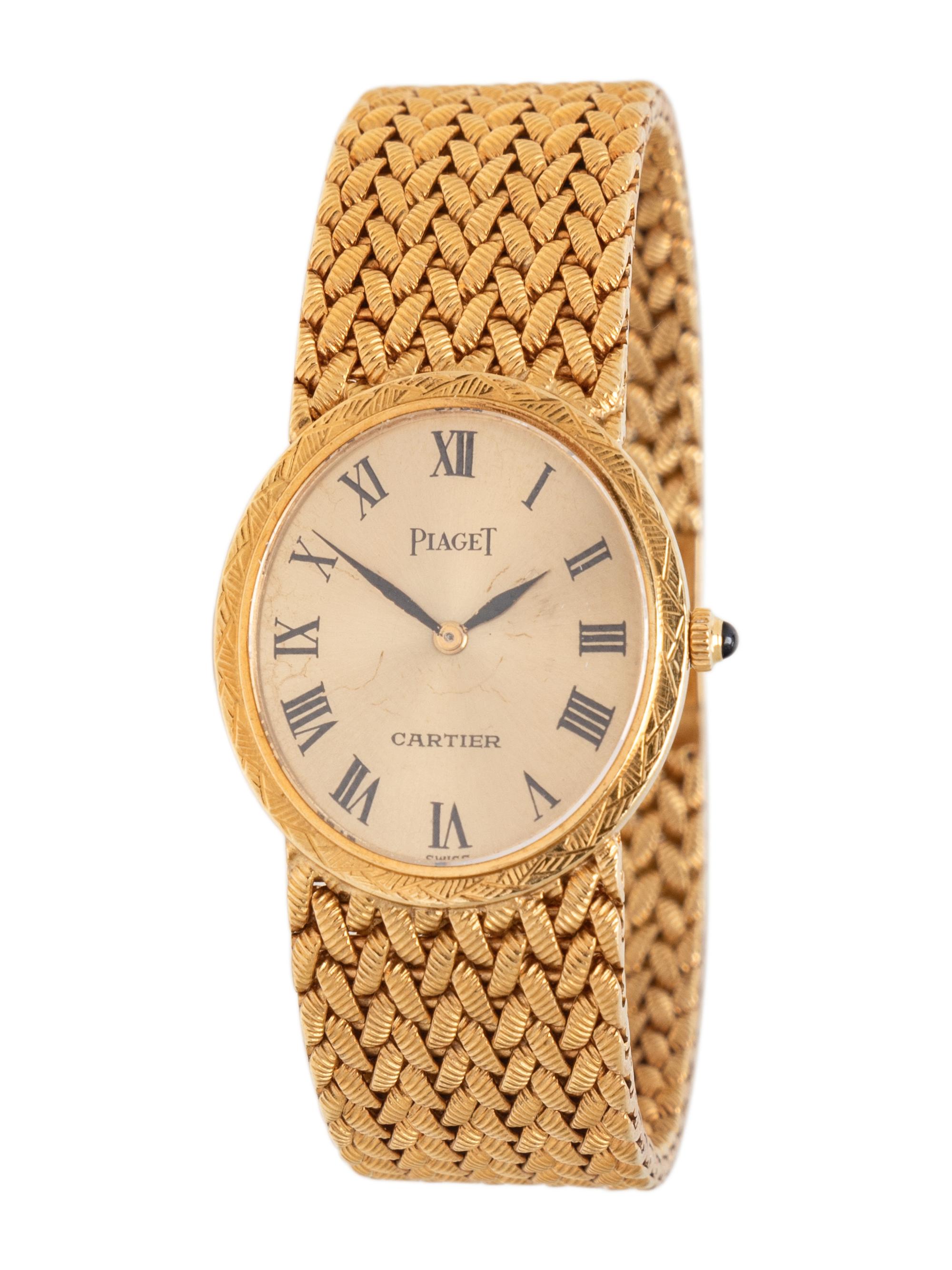 PIAGET FOR CARTIER, YELLOW GOLD WATCH