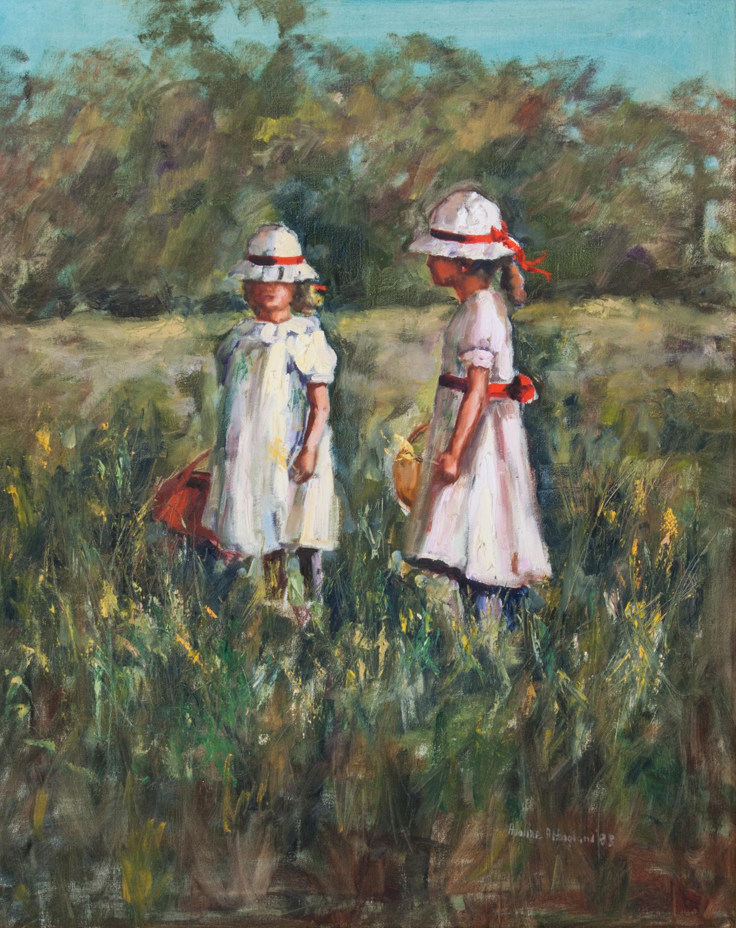 Adeline A. Hoagland, (American, 20th century), Two Girls, 1988