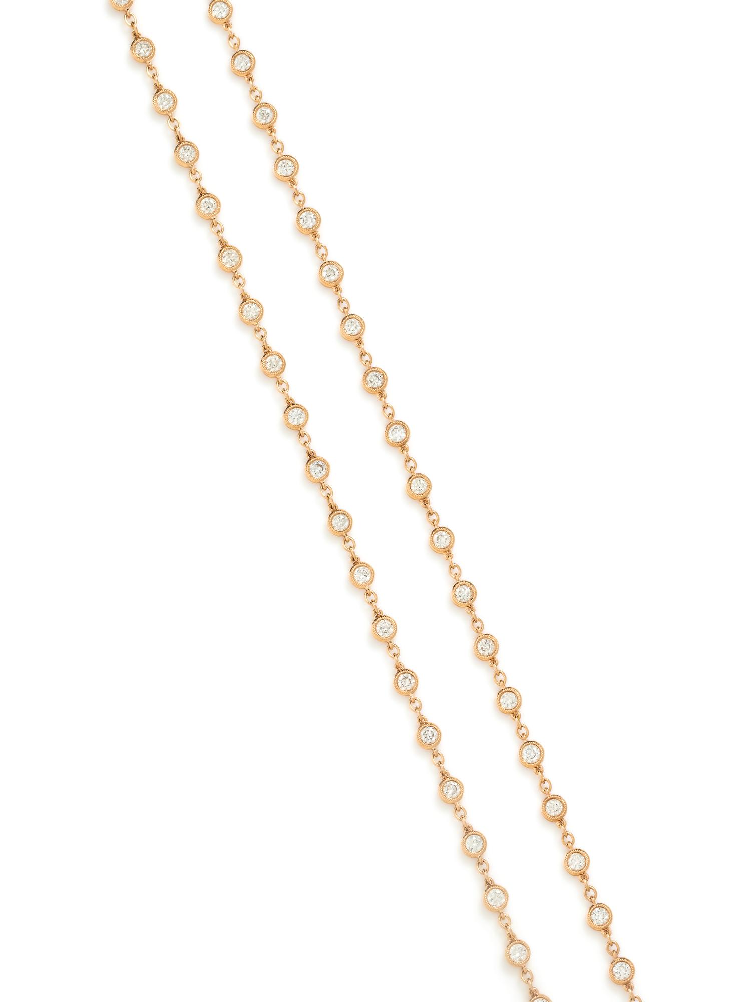 ROSE GOLD AND DIAMOND NECKLACE