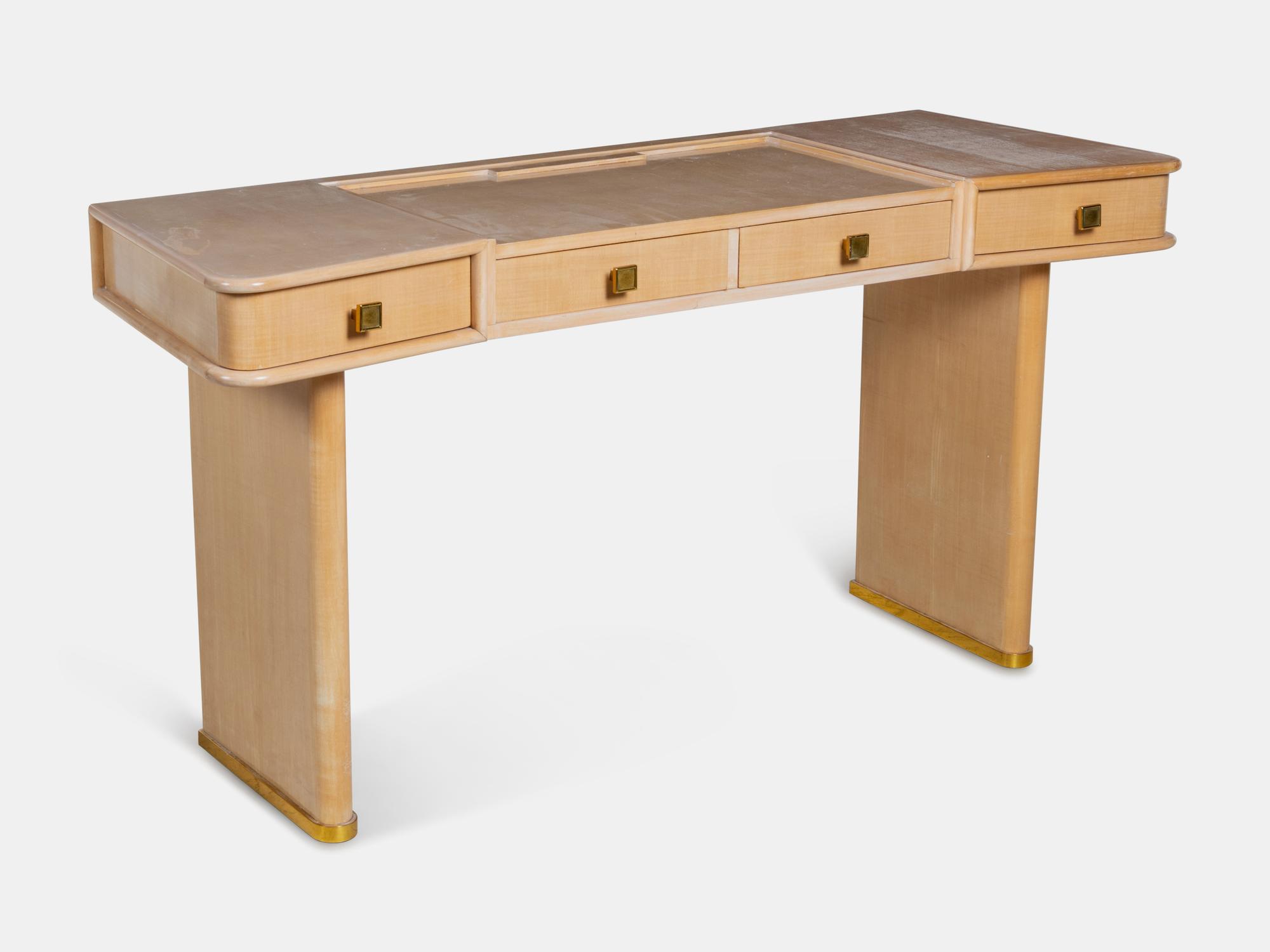 Art Deco Four Drawer Desk