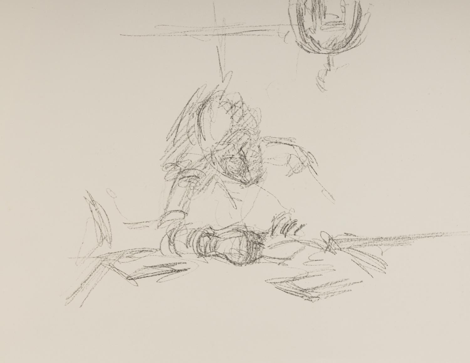 La Mère de l'artiste lisant sous la lampe à Stampa III, 1963