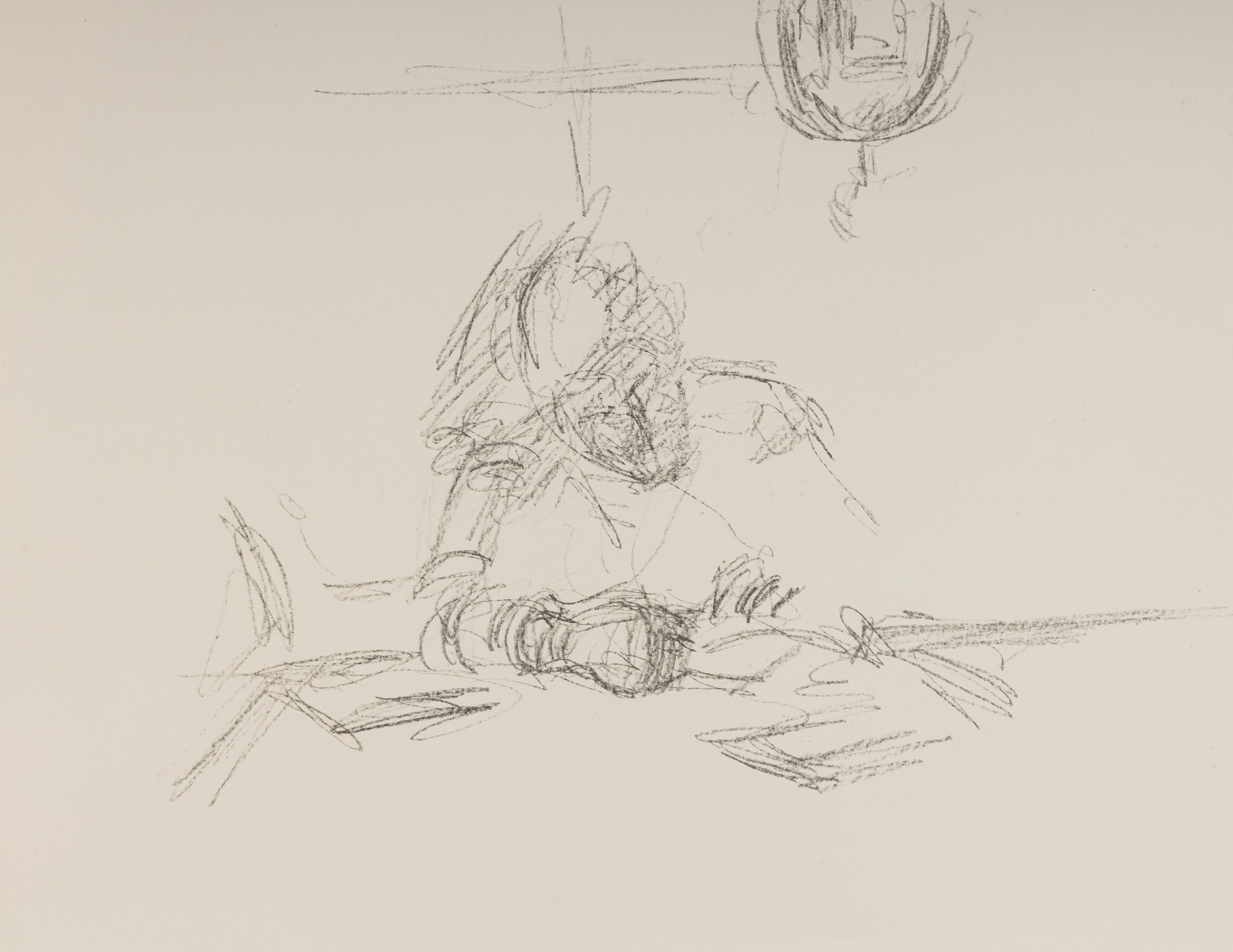 La Mère de l'artiste lisant sous la lampe à Stampa III, 1963