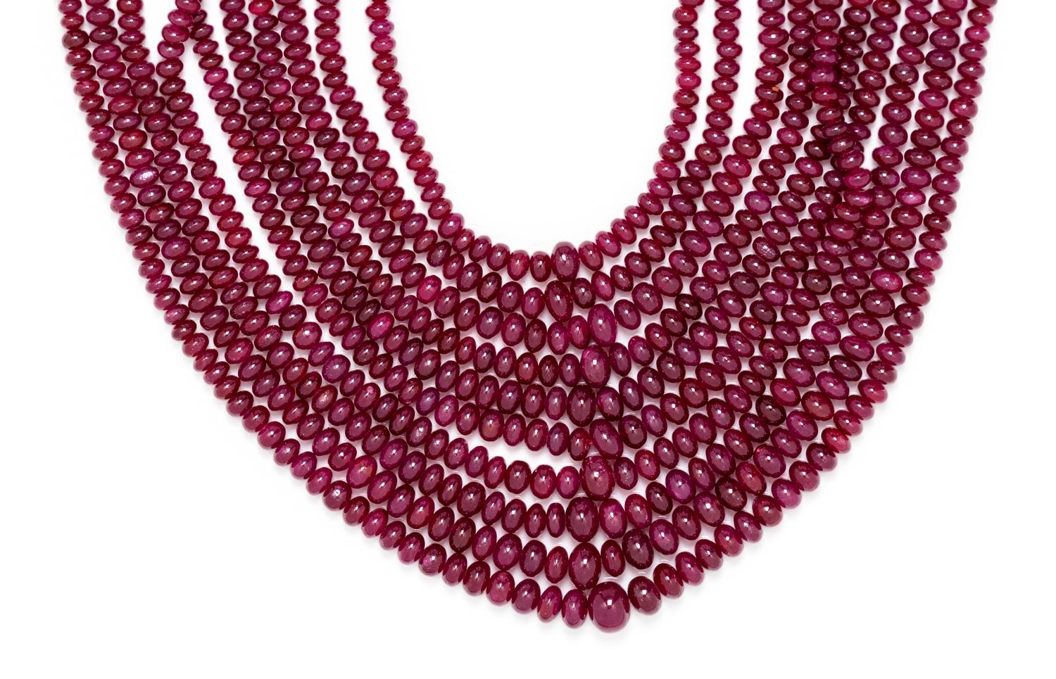 RUBY BEAD NECKLACE