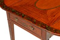 A George III Painted Satinwood Pembroke Table