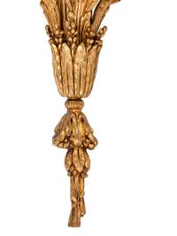 A Pair of Louis XVI Style Gilt Bronze Three-Light Sconces