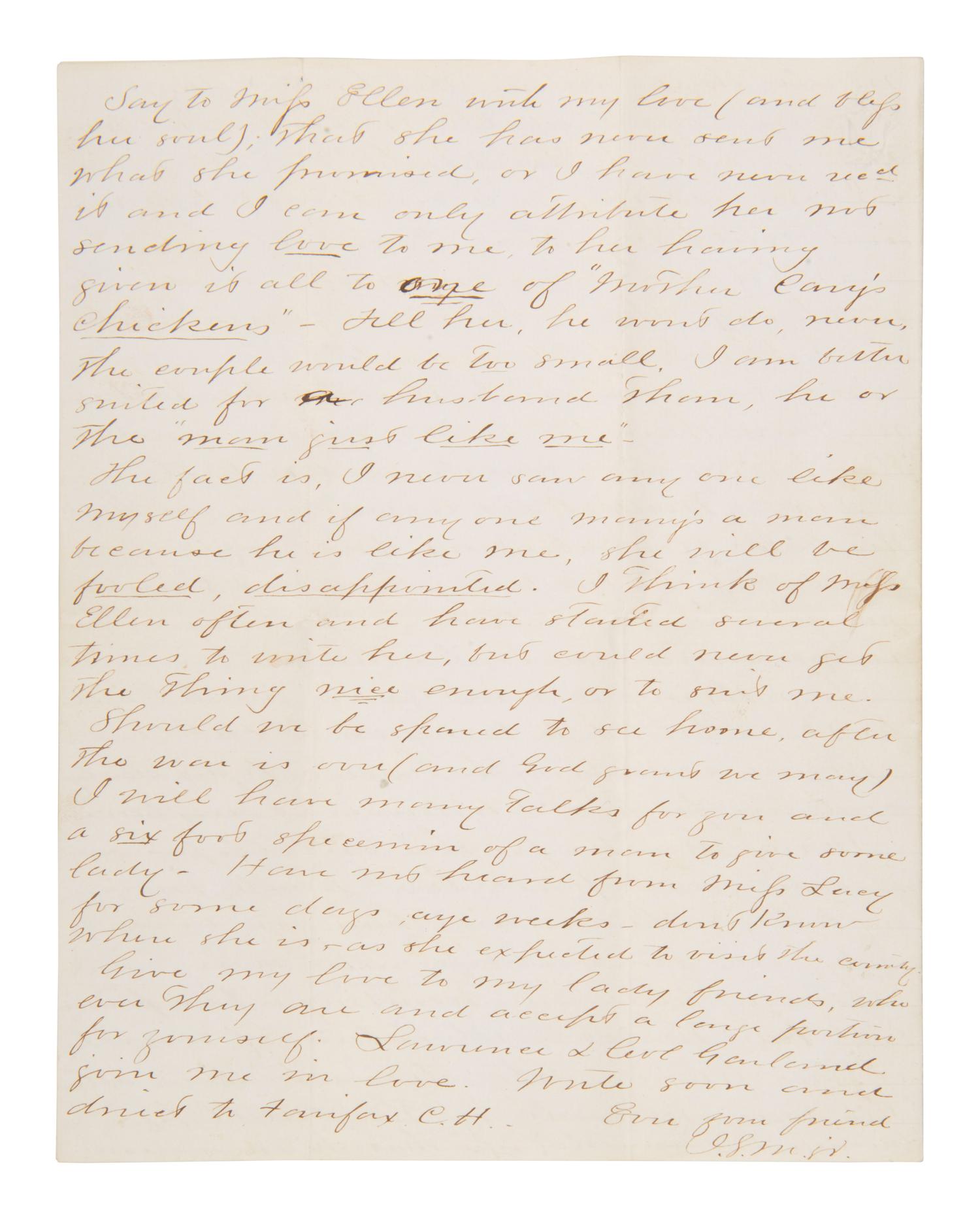 [CIVIL WAR]. CSA soldier's letter from VA: "...we...killed 5 Yankees and wounded several others..."