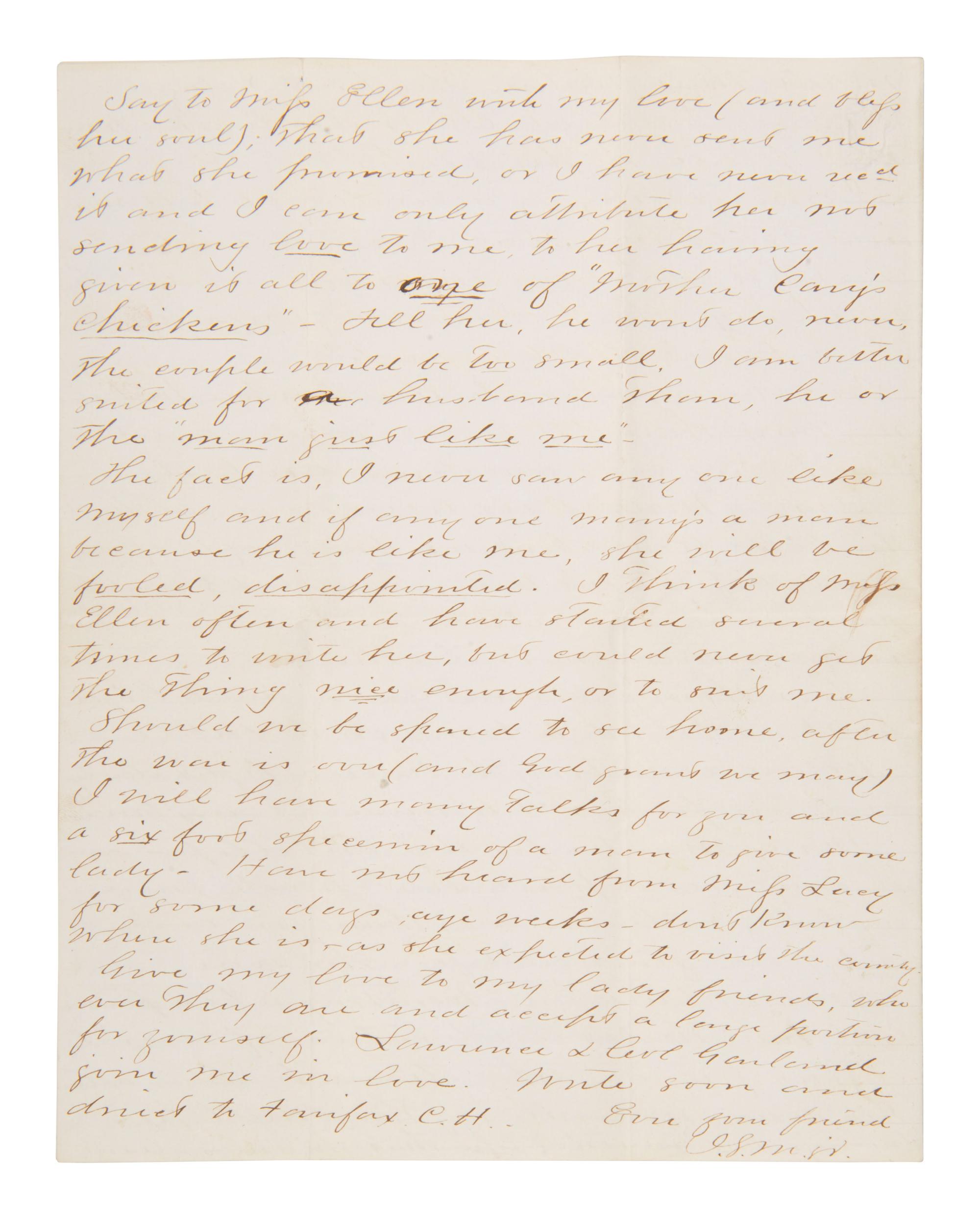 [CIVIL WAR]. CSA soldier's letter from VA: "...we...killed 5 Yankees and wounded several others..."
