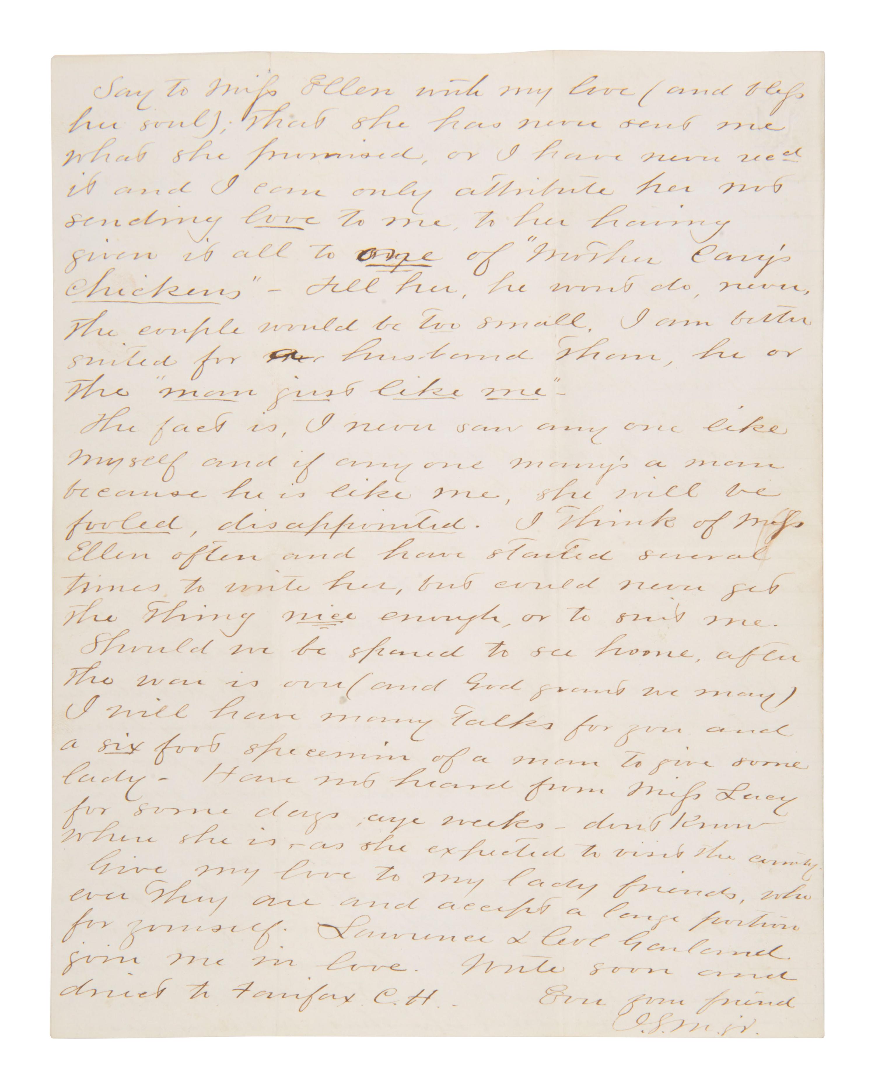 [CIVIL WAR]. CSA soldier's letter from VA: "...we...killed 5 Yankees and wounded several others..."