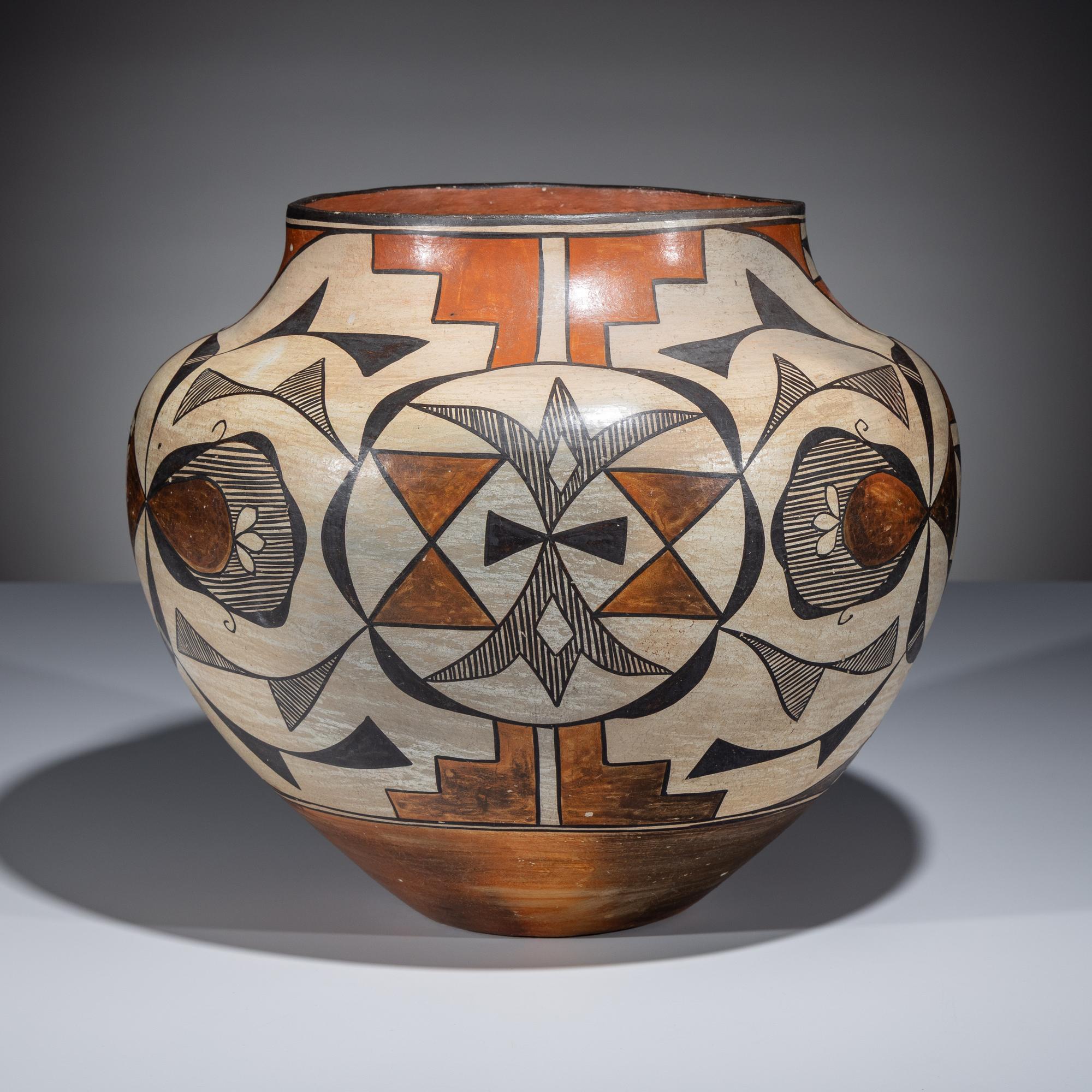 Acoma Polychrome Pottery Jar