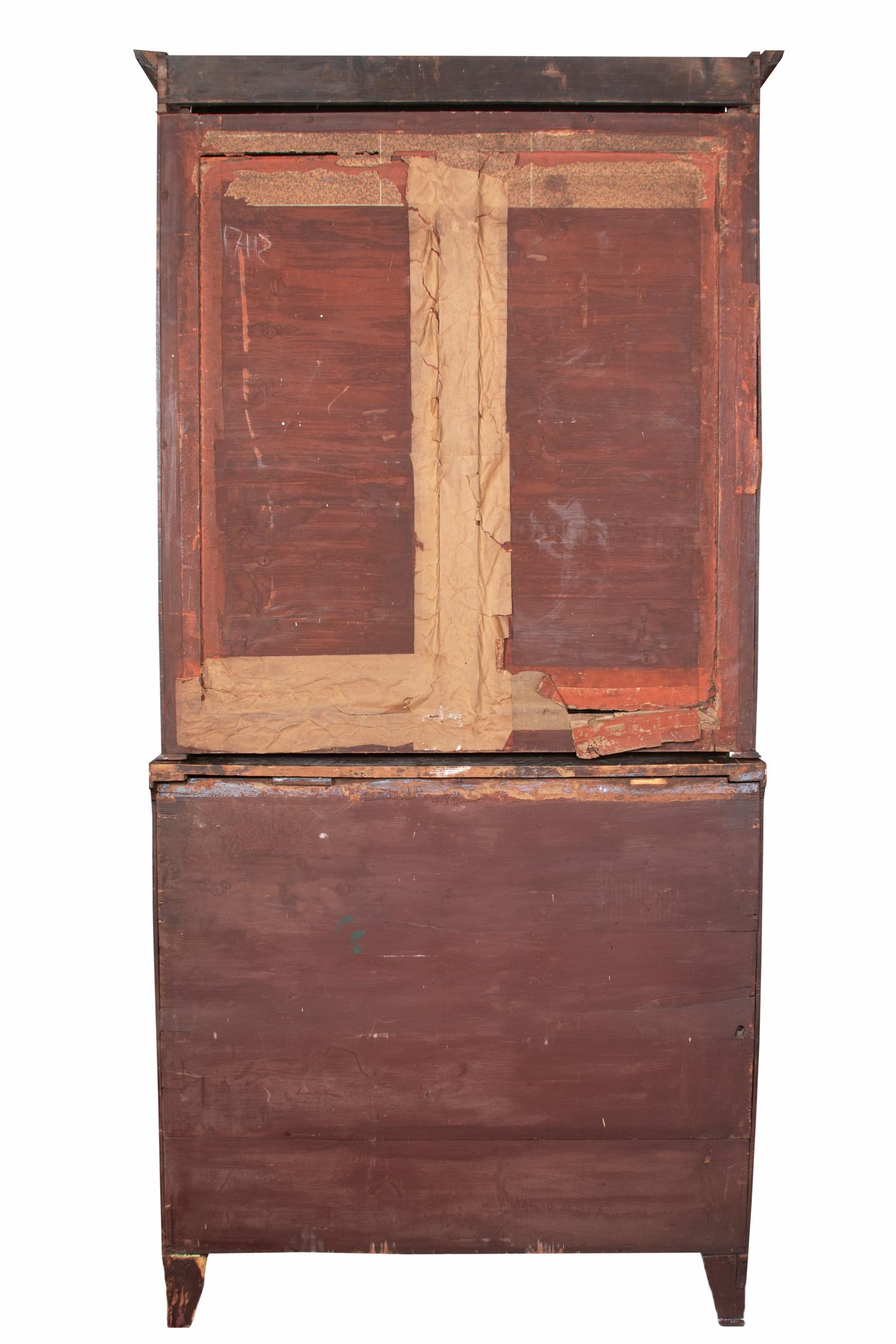 A George III Mahogany Secretary Bookcase