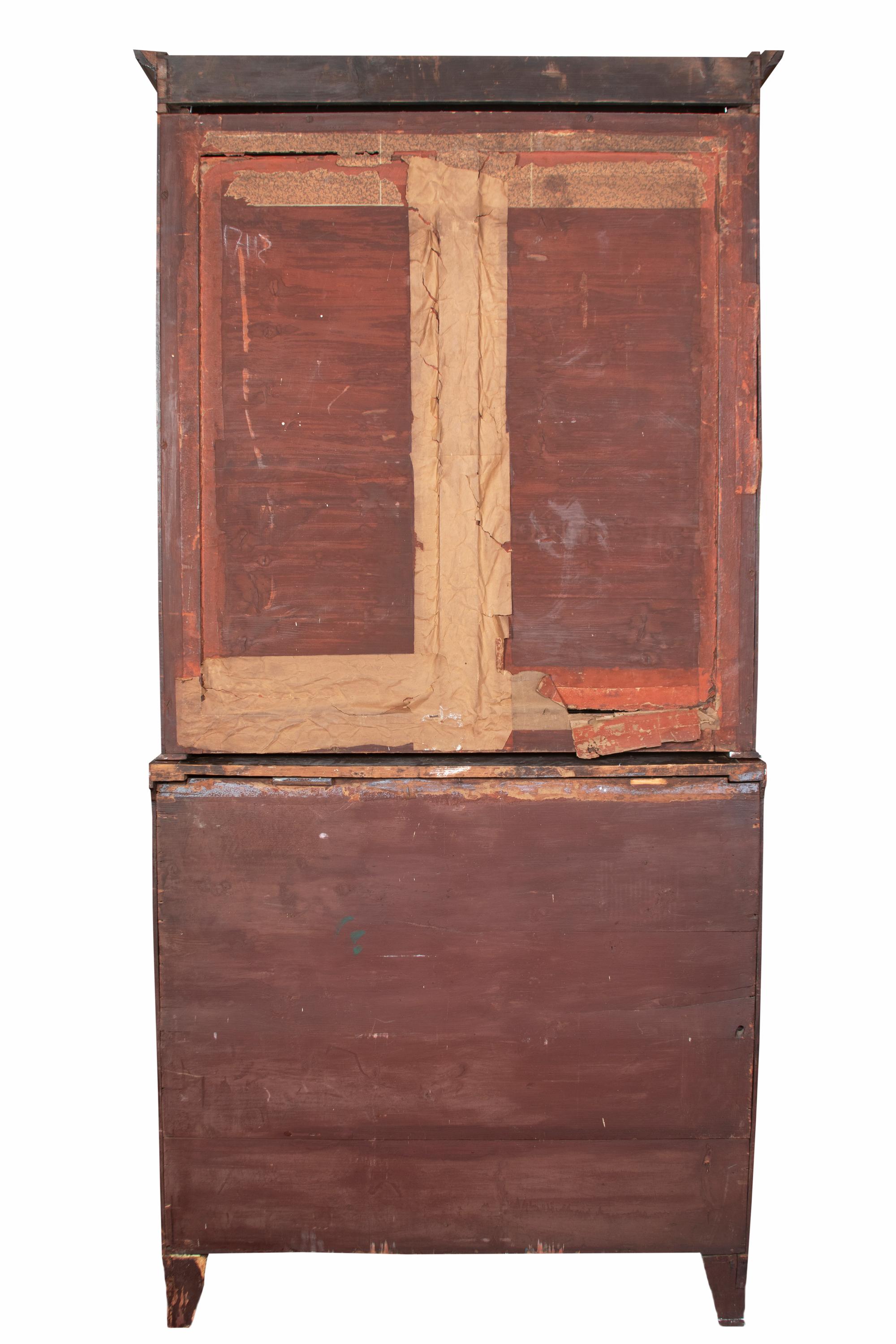 A George III Mahogany Secretary Bookcase