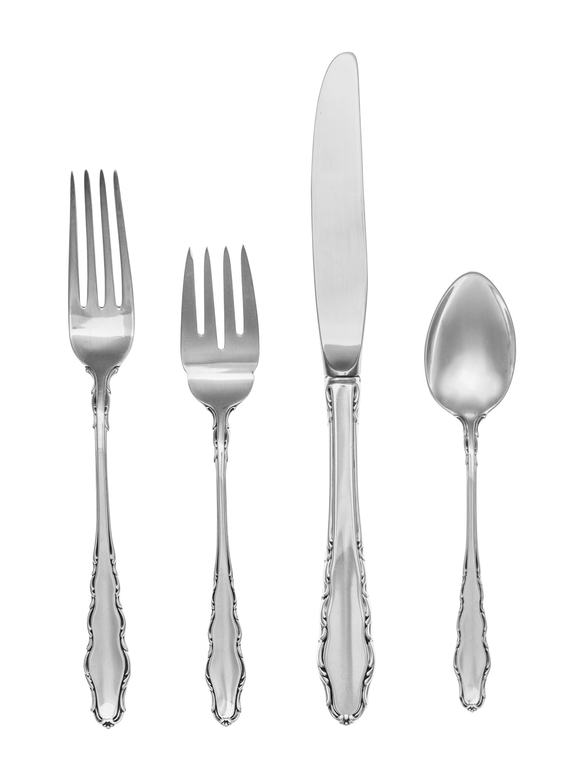 An American Silver Flatware Service