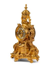 A French Gilt Bronze Mantel Clock