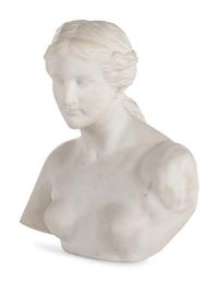 A Continental Marble Bust of Aphrodite