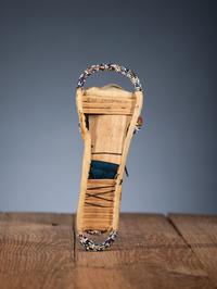 Chiricahua Apache Beaded Hide Toy Cradle