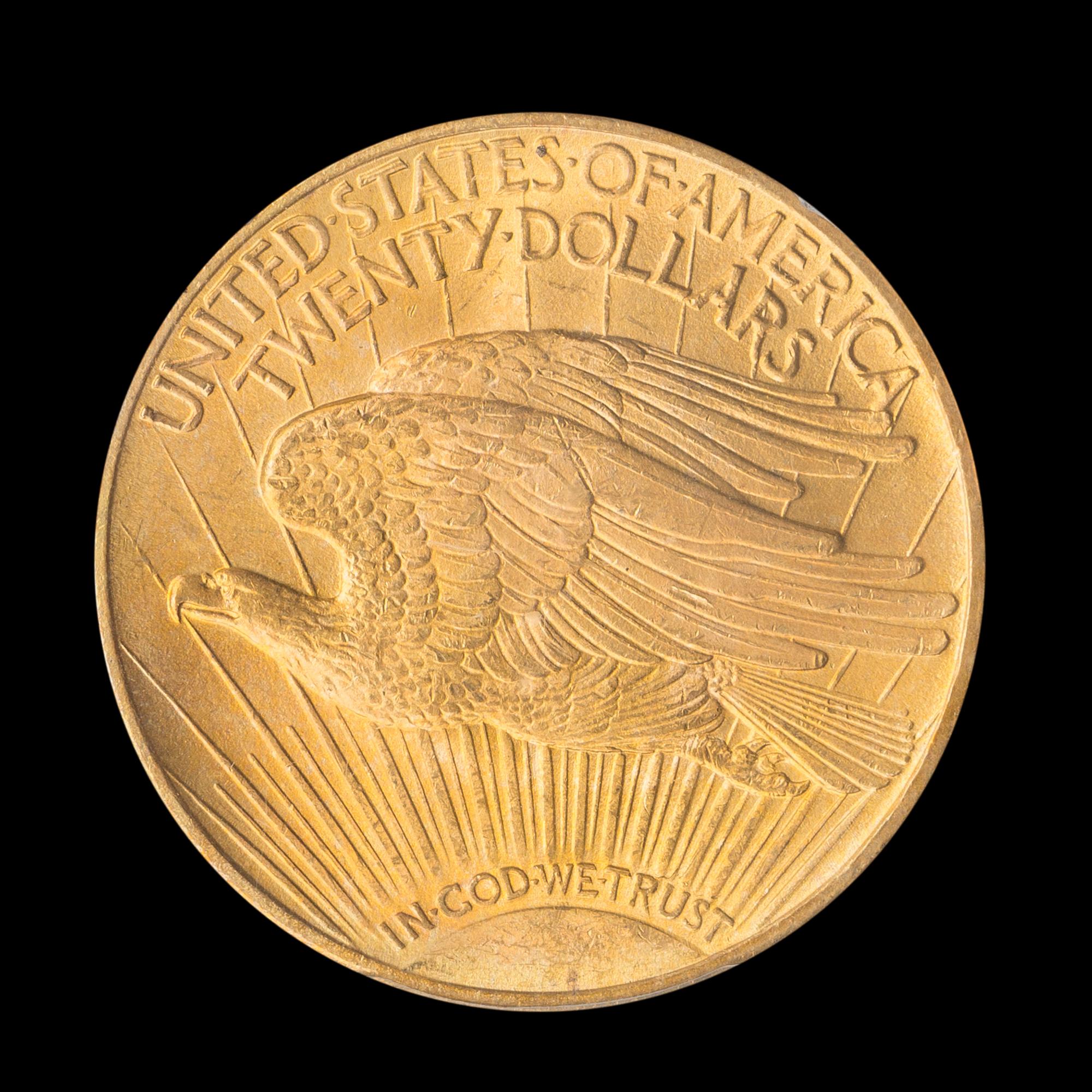 A United States 1914-D St. Gaudens $20 Gold Coin