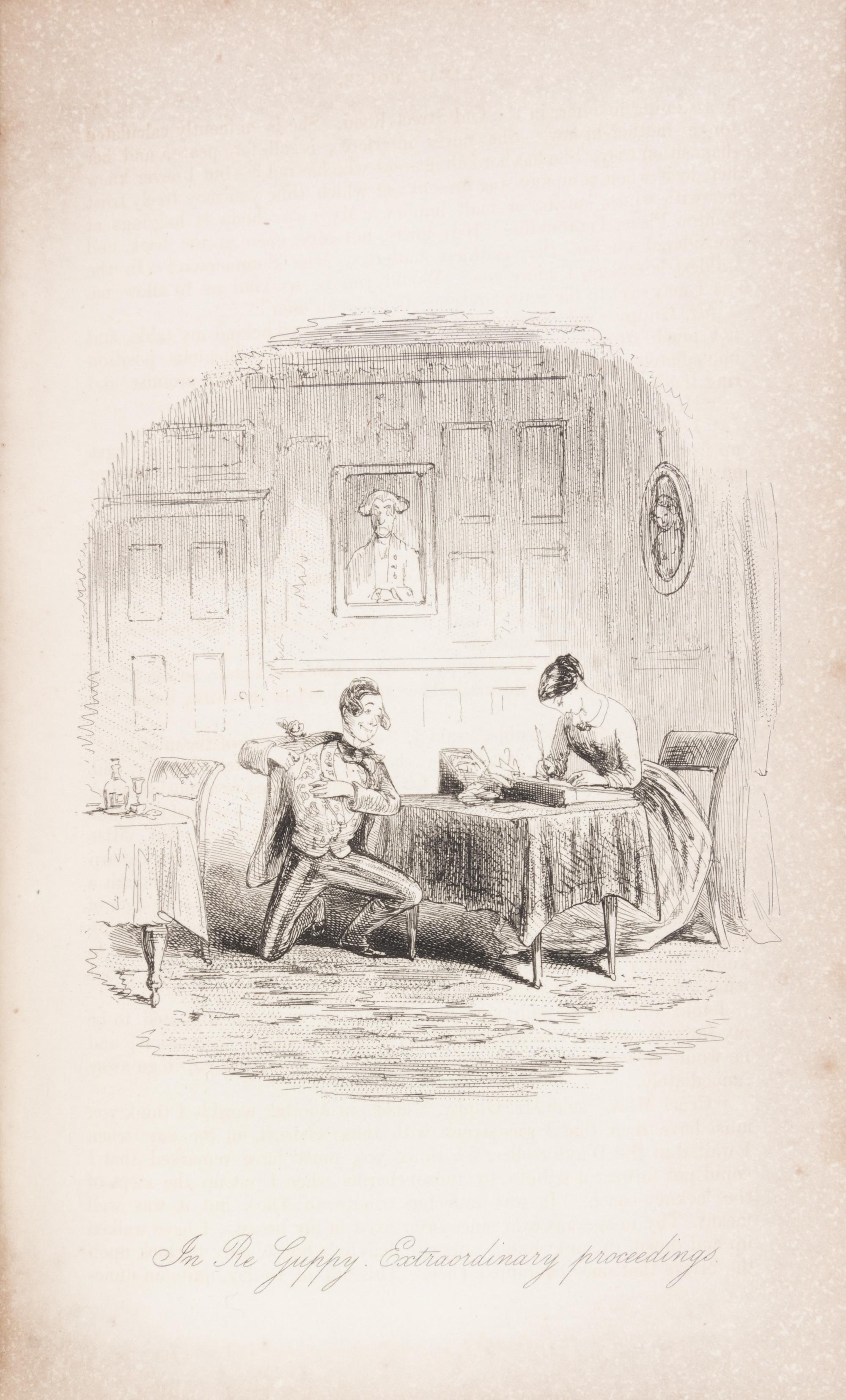 DICKENS, CHARLES. Two first eds. in book form. Little Dorrit. London, 1857. 2 vols. Bleak House. London, 1853.