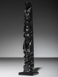Haida Argillite Model Totem Pole