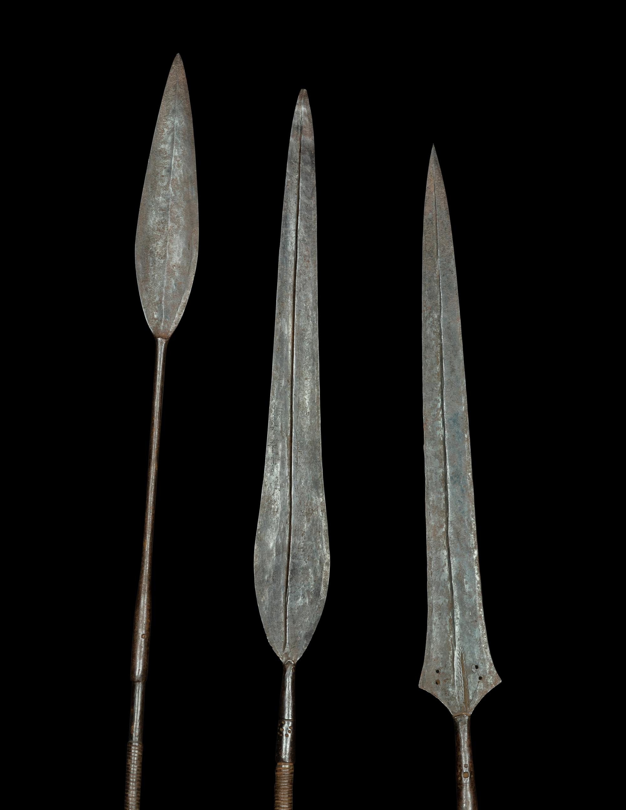 Three Maasai Warrior Spears