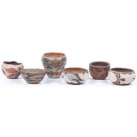 Collection of Zia, Acoma, and Kewa Miniature Pottery