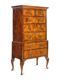 A George III Walnut Chest-on-Chest