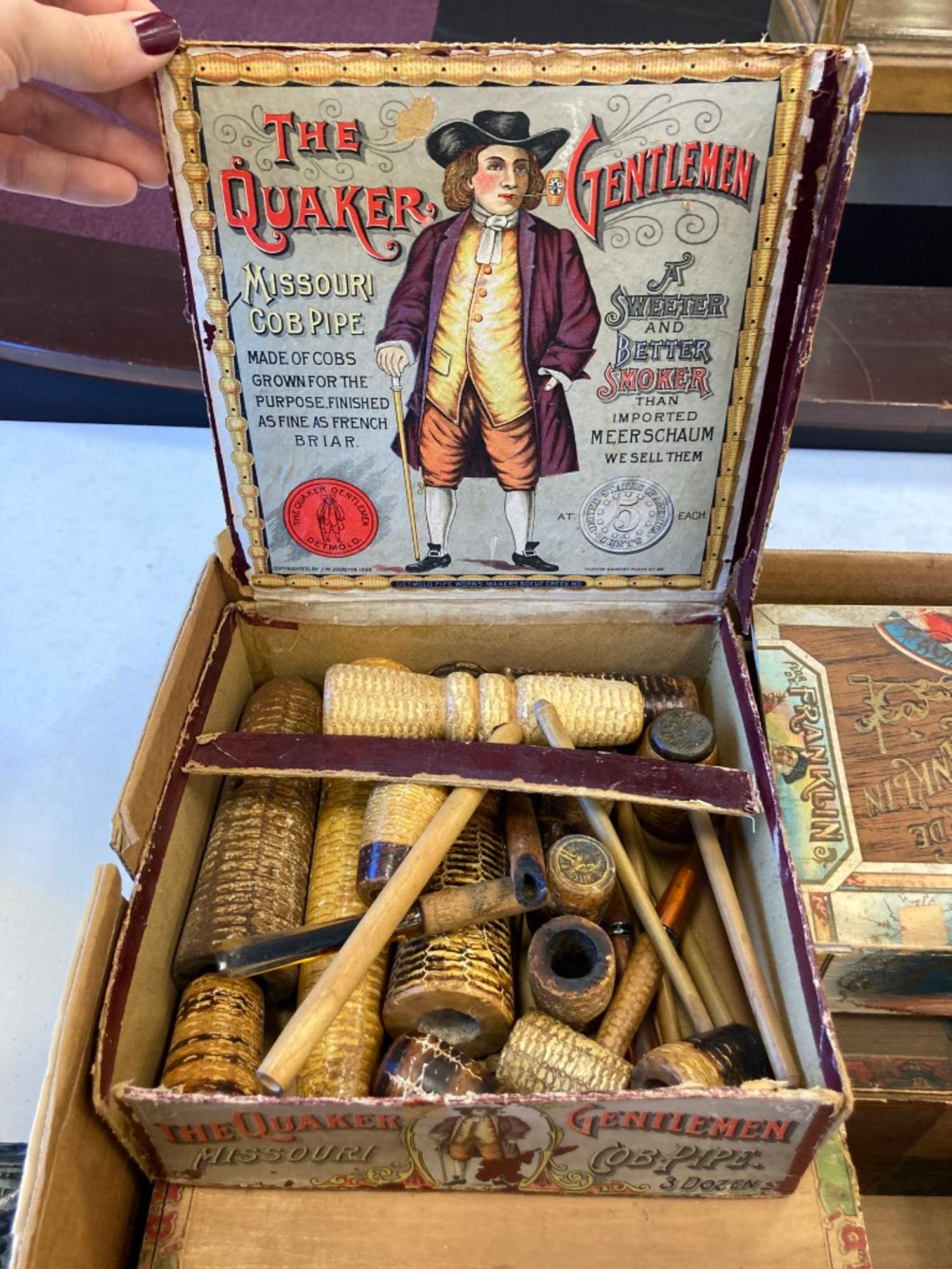 A Collection of Cigar Boxes and Tins