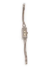 ART DECO, DIAMOND WATCH