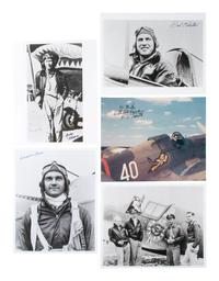 [WWII]. Signatures of pilots of the First American Volunteer Group, the "Flying Tigers."