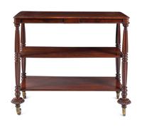 A William IV Figured Mahogany Server