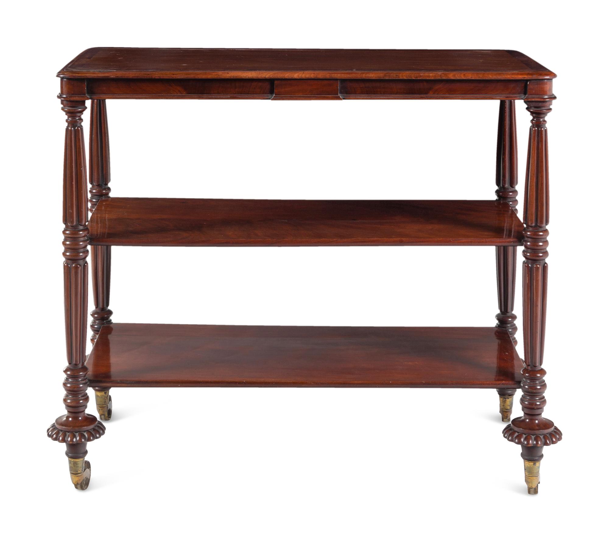 A William IV Figured Mahogany Server