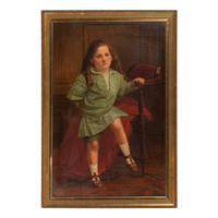 Portrait of a Child in Blue