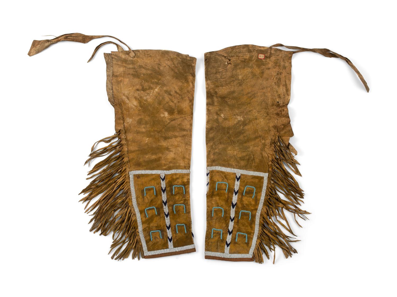 Northern Plains Beaded Hide Leggings