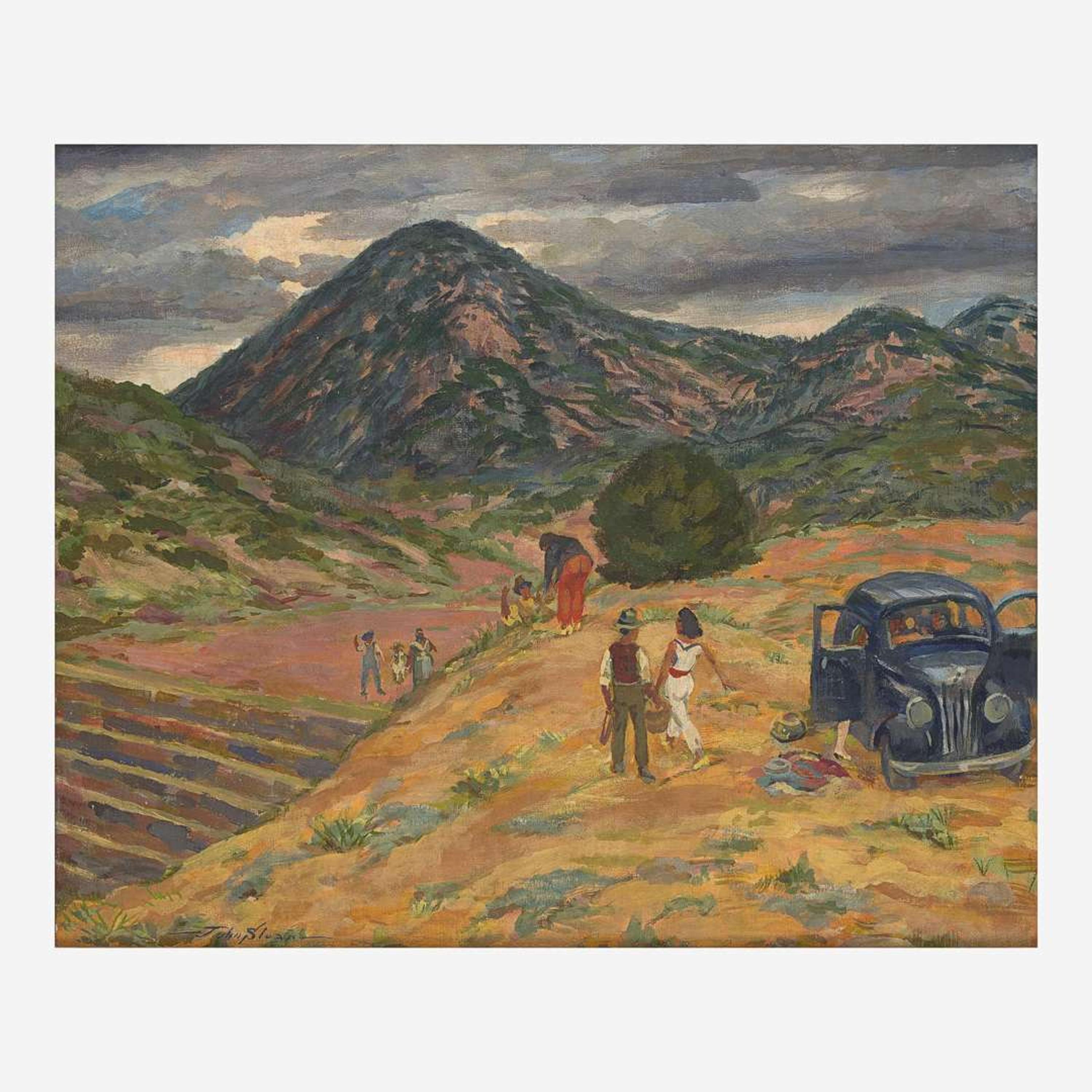 John French Sloan (American, 1871–1951) Picnic, Arroyo Hondo (Santa Fe)