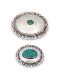 Sterling Silver and Turquoise Belt Buckle, PLUS