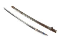 A Samurai Kanata Length 34 inches. — SIGNED KISHU MONJU SHIGEKUNI SAKU